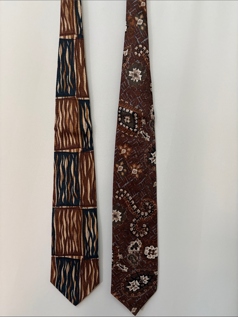 New in packages, men’s silk ties.